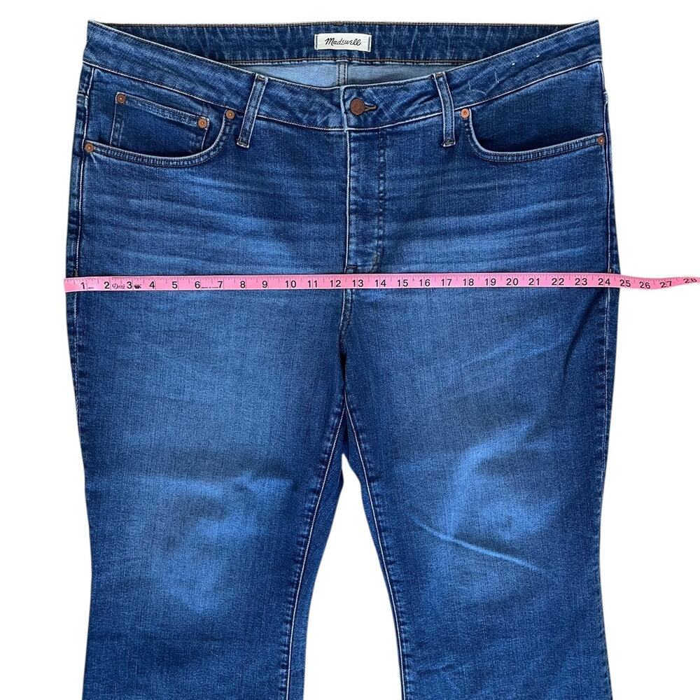 Madewell Mid-Rise Kick Out Jeans Dark Blue Size 22W - Picture 9 of 16